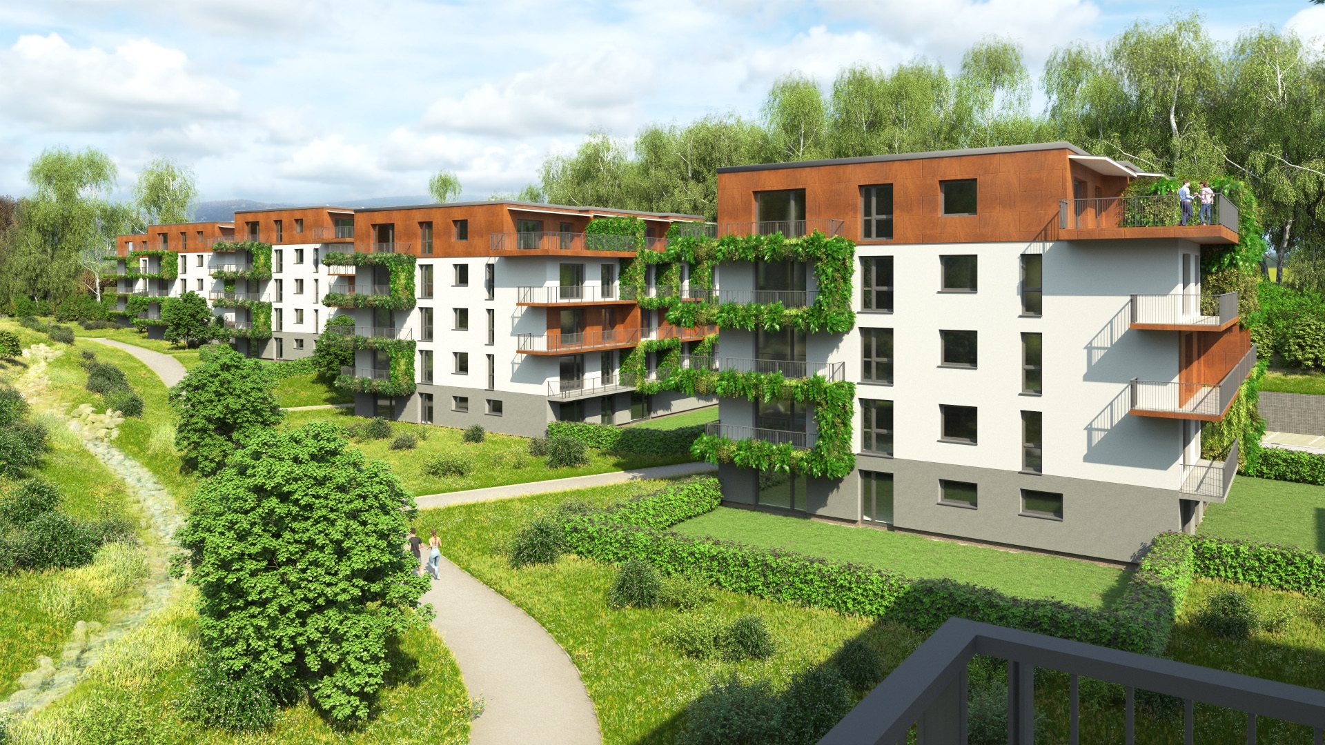 Park Podlesí — exteriér